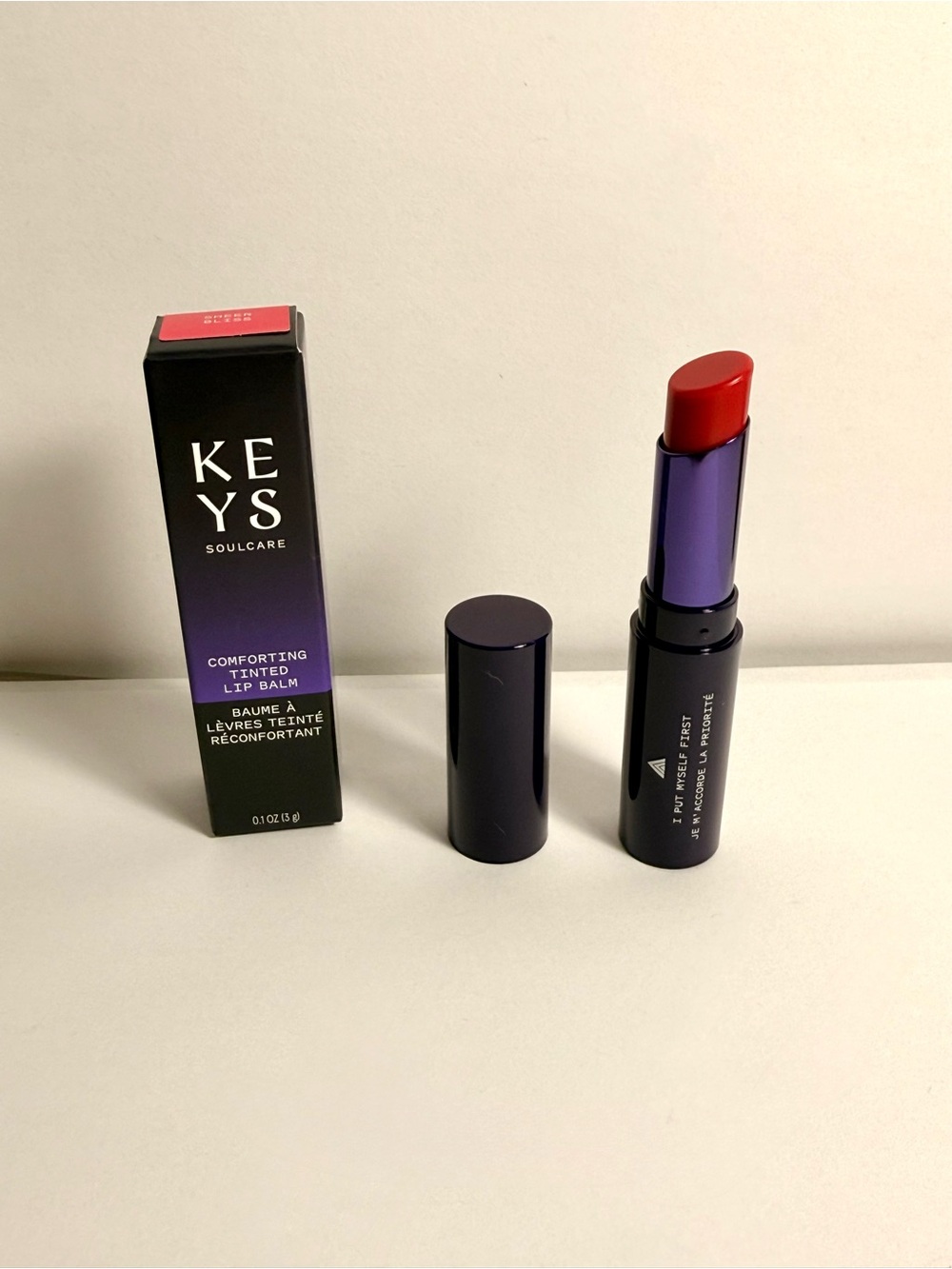 Keys SoulcareComforting Tinted Lip Balm - Sheer Bliss (Bright Strawberry)